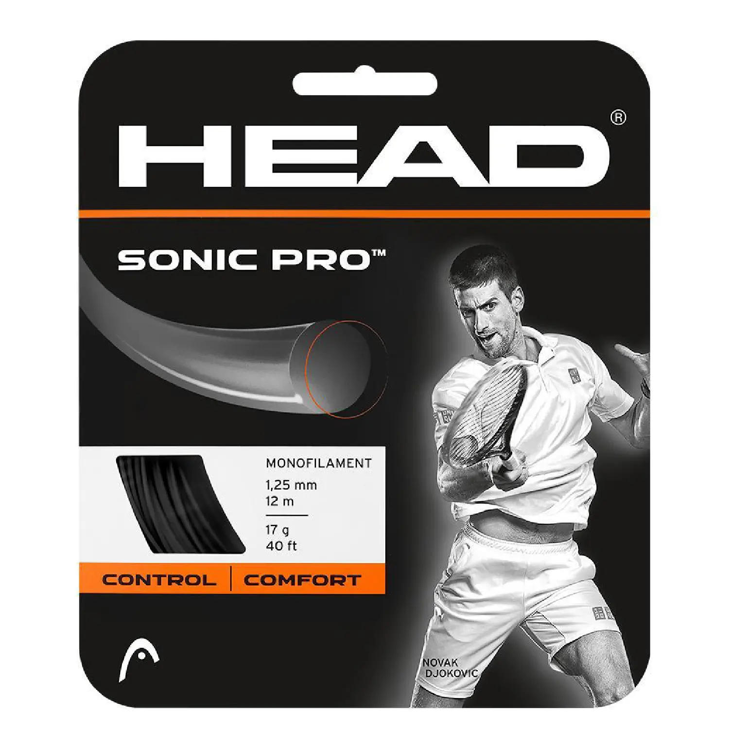 HEAD Tennis string Sonic Pro 1.25 Black