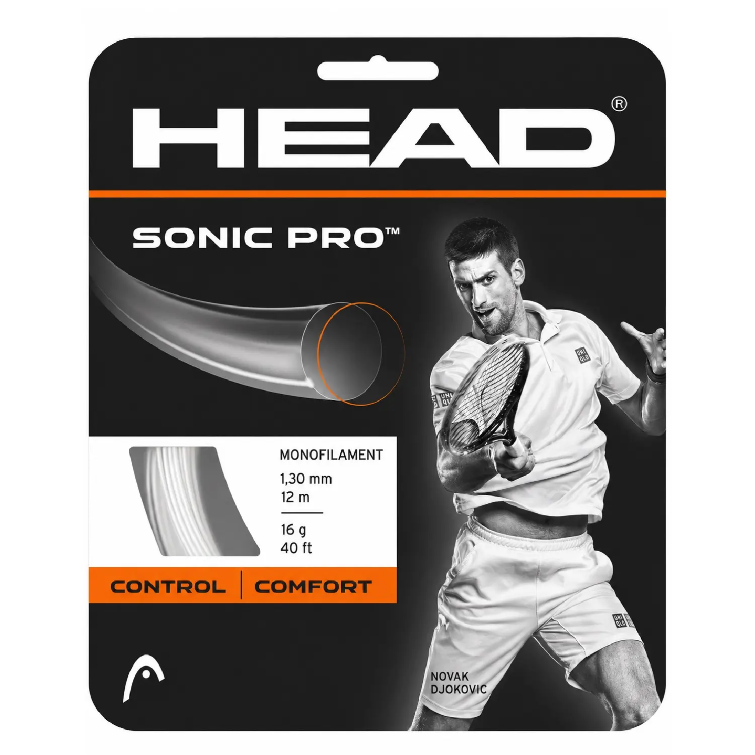 HEAD Tennis string Sonic Pro 1.30 White