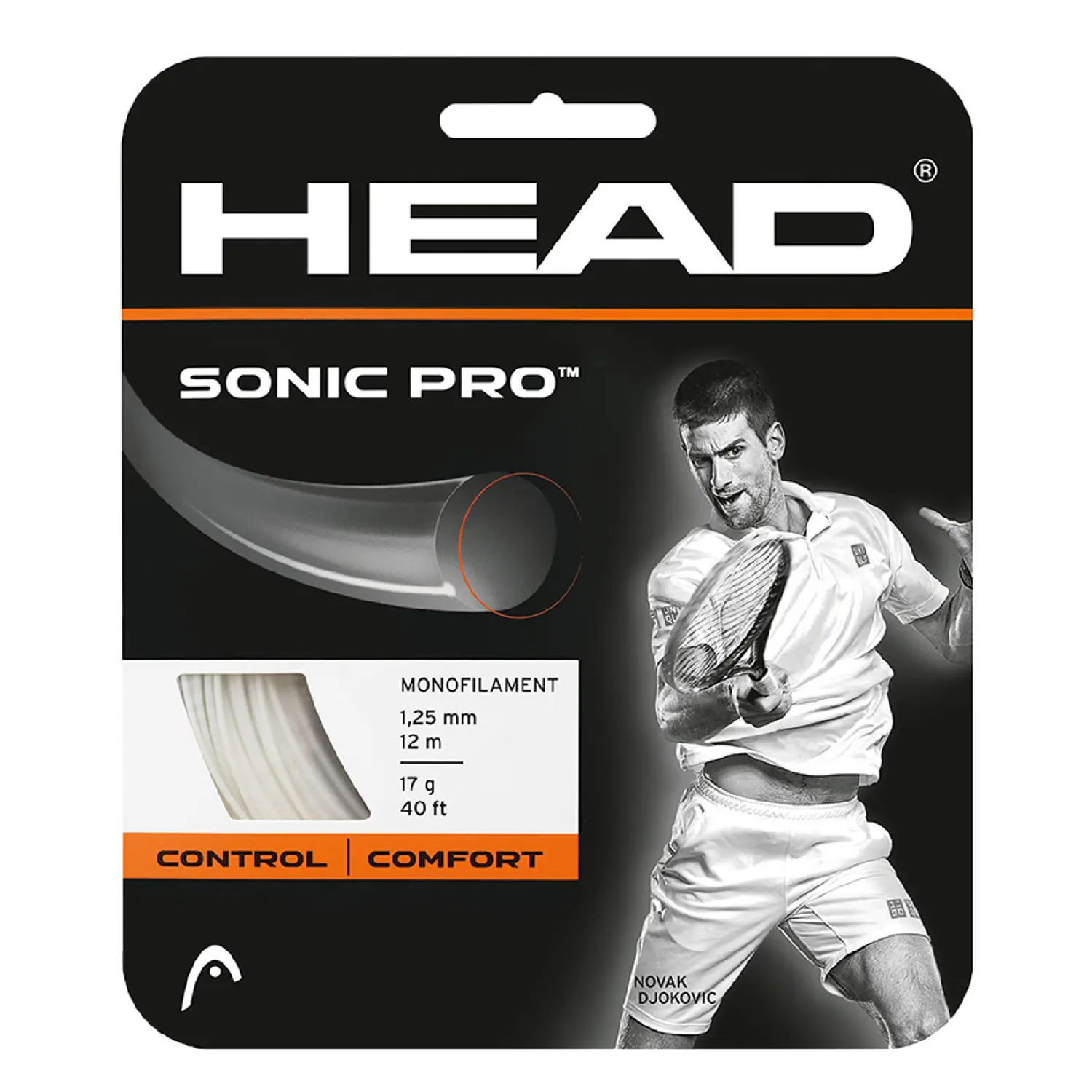HEAD Tennis string Sonic Pro 130 White