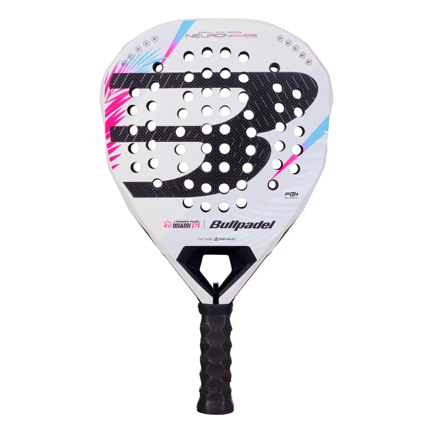 BULLPADEL Racket Neuron 02 Edge Miami 2026 Blanco