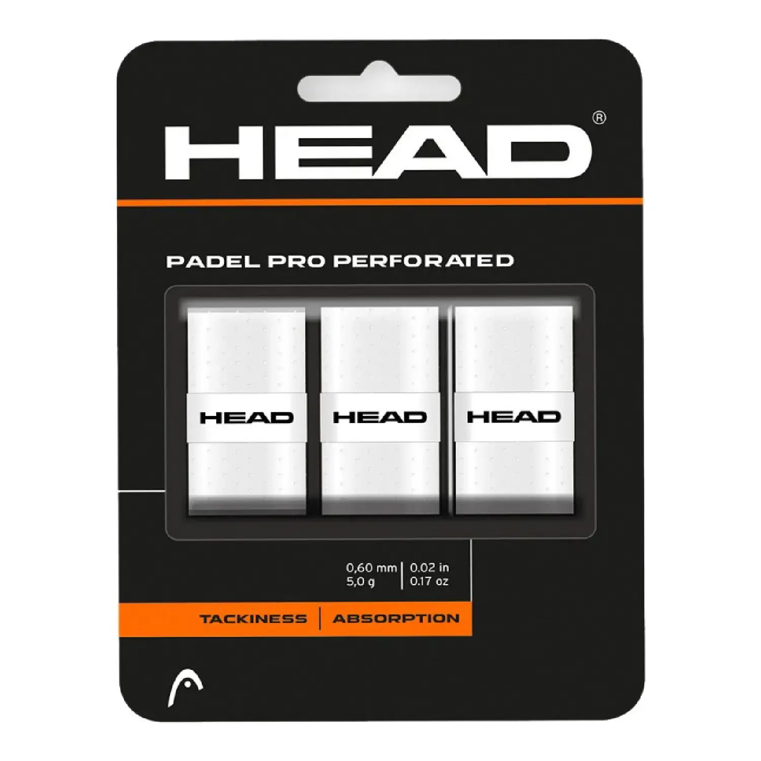 HEAD Padel Pro Overgrip Perforated White