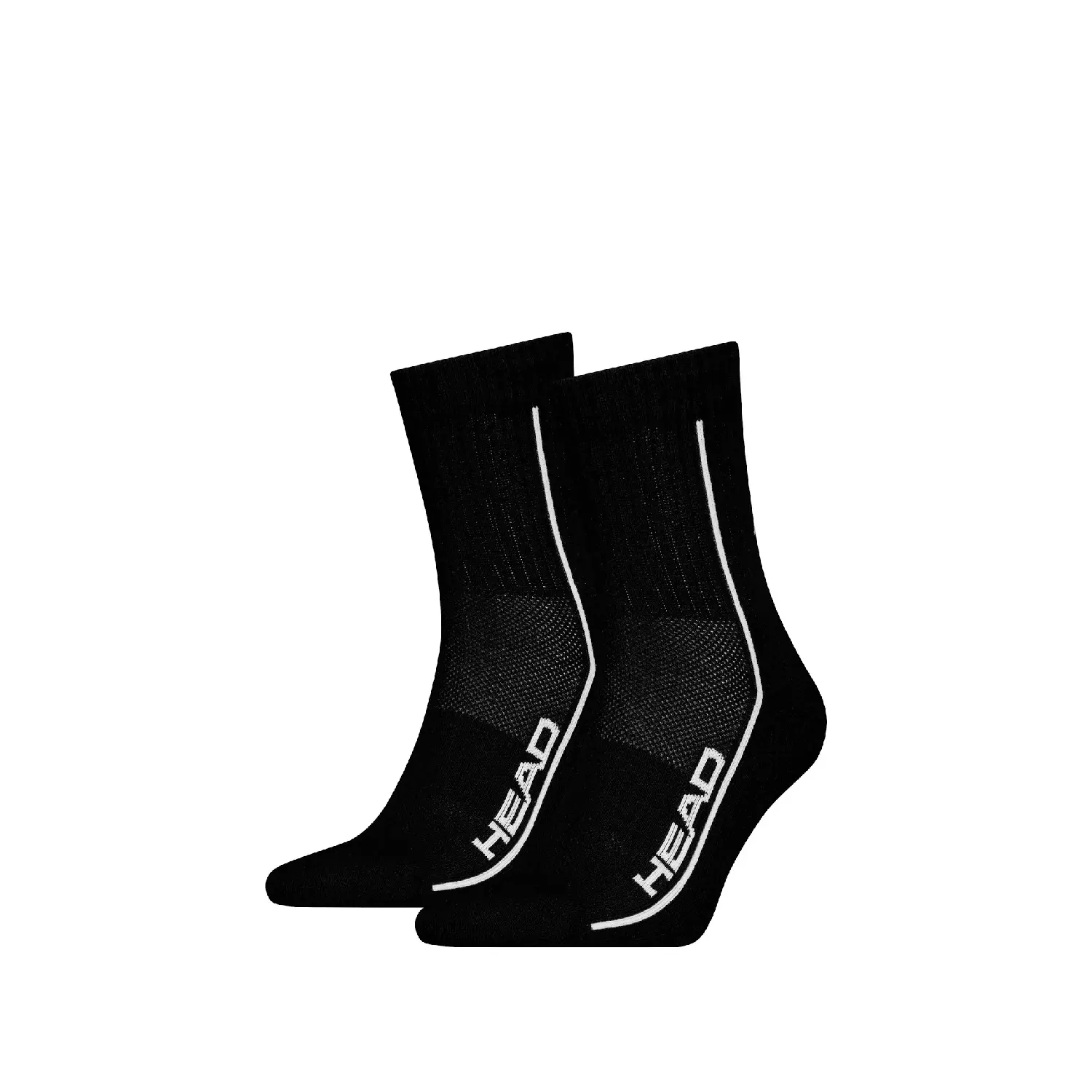 HEAD Socks Performance Short Crew 2 Pairs Black