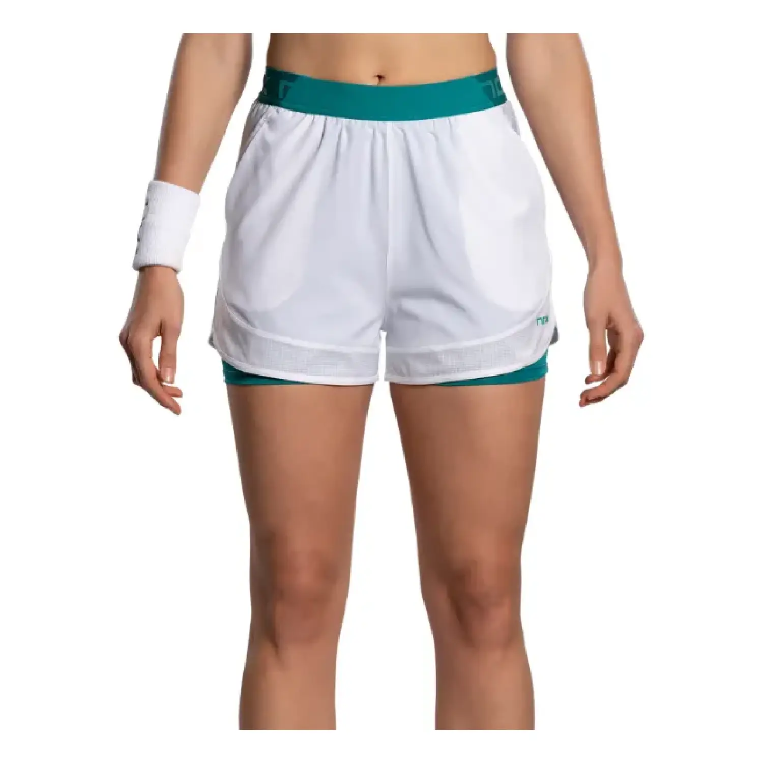 NOX Shorts Women Pro White Ivy Green